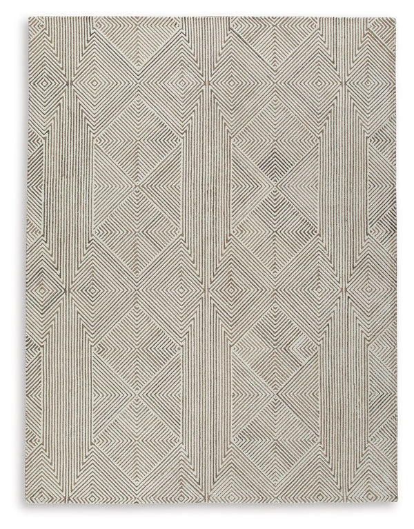 Bring cozy, casual charm to your home. With its hand-tufted geometric pattern, rich texture and captivating two-tone colorway, this area rug brings a modern appeal to every interior.<br/><br/><b>Product Features</b><ul><li>Made of wool and polyester</li><