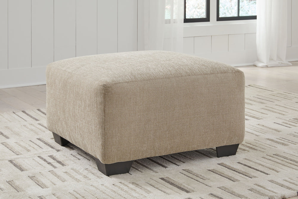 Whether you-'re relaxing solo or lounging with friends and family, this oversized accent ottoman offers plenty of space to kick back in style. Its contemporary silhouette expertly blends an on-trend aesthetic and everyday comfort. And the neutral hue pair