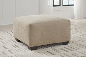  this oversized accent ottoman offers plenty of space to kick back in style. Its contemporary silhouette expertly blends an on-trend aesthetic and everyday comfort. And the neutral hue pair