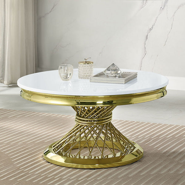Faux Marble Top Stainless Steel Base Top Thickness: 18mm