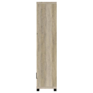 Sachin - 3-Shelf Engineered Wood Media Tower - Distressed Pine