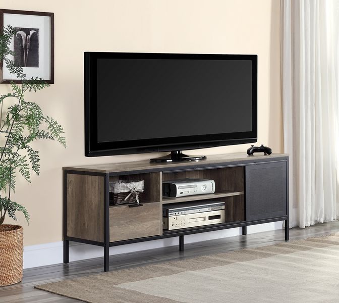 KD Metal Tube(Leg): 40 x 20mm Maximum TV Screen Size Accommodated: 50-"<br/><br/><b>Product Features</b><ul><li>KD Rectangular TV Stand</li><li>Metal Frame</li><li>Storage: 2 Drawers & 3 Storage Compartments</li><li>Case: 1Pc/1Ctn</li><li>Style: Industria