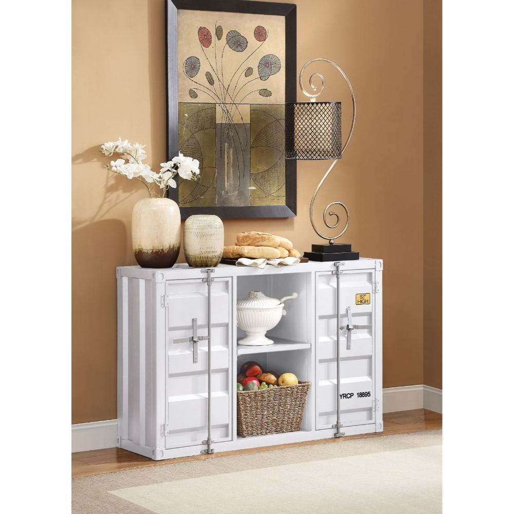 KD, Rectangular Server Storage: 2 Open Compartments (1 Metal Shelves), 2 Doors Features: Metal Frame, Recessed Panels (Cargo Container Panels), Full-Length Container Lock (NO LEGS) CONSTRUCTION Metal Case: Iron Plate (40 x 40mm)<br/><br/><b>Product Featur