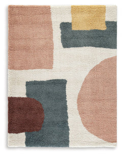 It feels awfully good to sink your toes into the high-pile plushness of this contemporary rug. With its eye-catching design, this floor centerpiece brings a sense of shag softness and geometric flair that sets your home apart.<br/><br/><b>Product Features