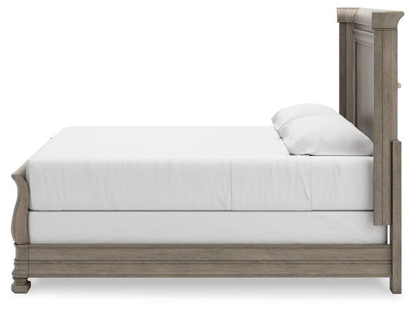 Lexorne - Gray - King Sleigh Bed