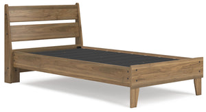 Deanlow - Honey - Twin Platform Panel Bed