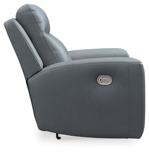 Mindanao - Steel - Power Recliner With Adj Headrest