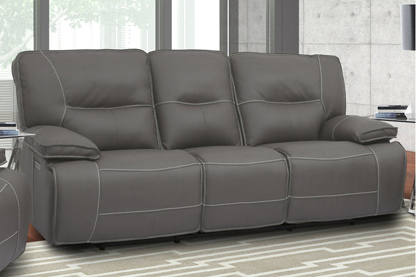 Spartacus - Power Reclining Sofa And 2 Recliners - Haze