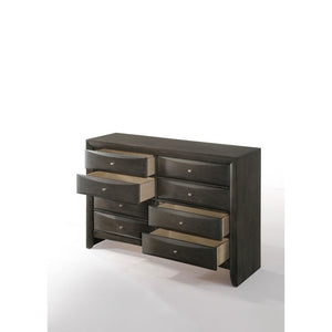 8 Drw Drawer: GLIDE Center Metal, DOVETAIL English Front & Back, FELT-LINED NOT Included (Inside Drawer Unfinished), Hardware: Single Pull Knob Construction: Top Okume Veneer w/Chipboard, Frame w/Wood (Rbw), Drawer Box and Pack Panel w/MDF ASTM F2057 - 17