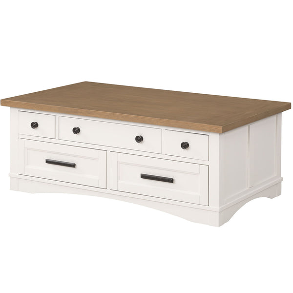 Americana Modern - Lift Top Cocktail Table With 2 End Tables - Cotton