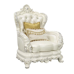 Be the talk of the town with the immaculate Adara sofa. The sofa features a traditional camel back design and a button-tufted backrest for those timeless details. Boasting an extravagant crown molding that is perched on top as a wow factor. The armrests a