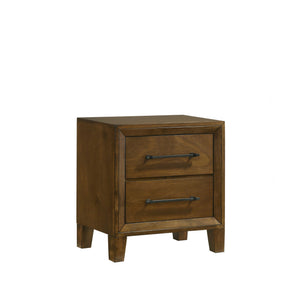 The Ballard 2-Drawer Nightstand in Walnut is a masterful blend of classic elegance and durable craftsmanship. Built from solid Rubberwood, premium engineered woods, and genuine Okume veneers, this nightstand offers long-lasting resilience while showcasing