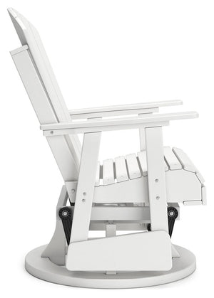 Hyland Wave - White - Swivel Glider Chair