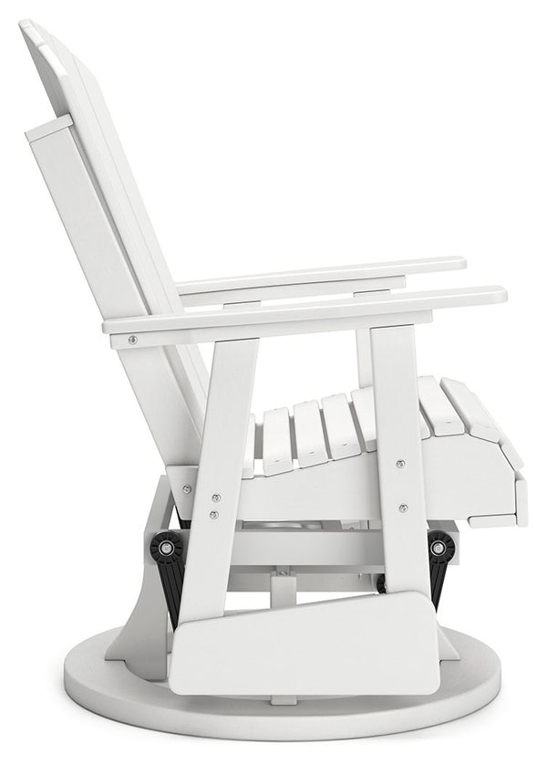 Hyland Wave - White - Swivel Glider Chair