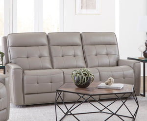 Canterbury - Power Reclining Zero Gravity Sofa And Loveseat - Pewter