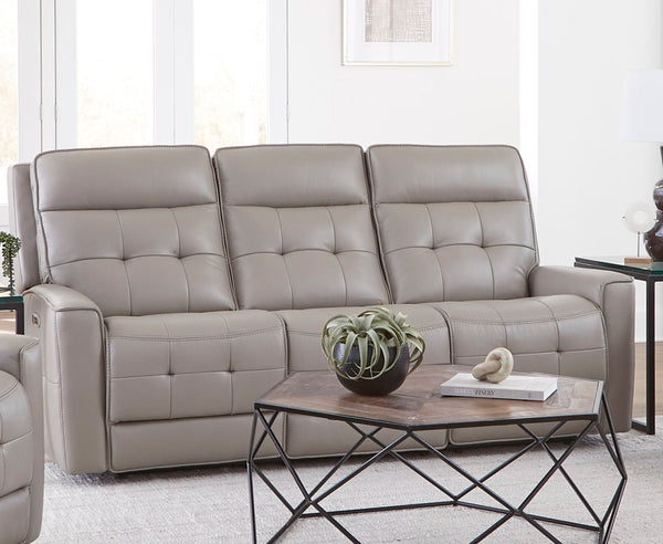 Canterbury - Power Reclining Zero Gravity Sofa And Loveseat - Pewter