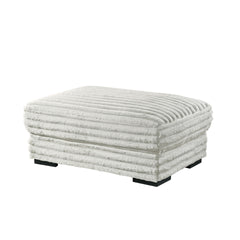 The Embrace Ottoman in white is the perfect addition to your living space, offering both style and functionality. Crafted from 100% white polyester fabric with a plush, blanket-like texture, it promises ultimate relaxation. This versatile piece can be use