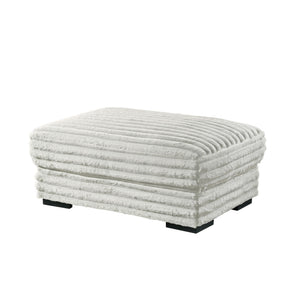 The Embrace Ottoman in white is the perfect addition to your living space, offering both style and functionality. Crafted from 100% white polyester fabric with a plush, blanket-like texture, it promises ultimate relaxation. This versatile piece can be use