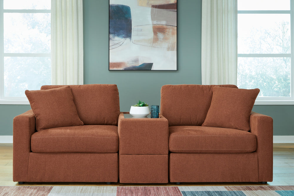 Looking cool and contemporary is great. But when it comes down to it, youâ€™re all about low-maintenance lounging. With the performance fabric on this sectional sofa, cleaning spills is a breeze. Its customizable modular design caters to your ever-changin