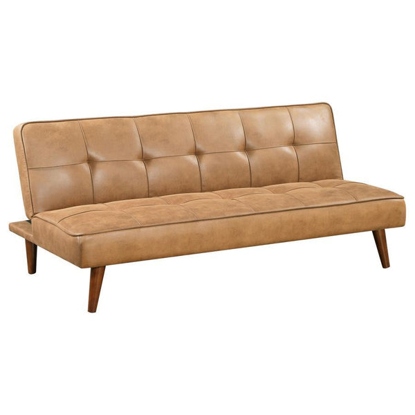 Whether you-'re looking for a great place to lounge or are hosting overnight guests, this modern convertible sofa is your hero. It-'s a streamlined silhouette with no arms, fitting itself into myriad spaces. Its sinuous springs deliver excellent comfort w
