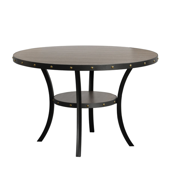 The Crispin Dining Set is a versatile and stylish choice for any home. It is available in three different heights: dining, counter, and bar, giving you the option to choose the one that best fits your space and needs. The set includes dining chairs, count