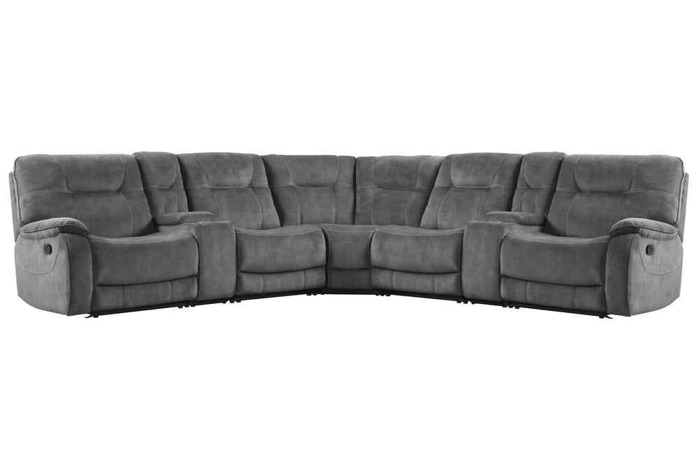 Innovative modular design ensures this sectional can be configured to complement any space. Oversized seats sit like a chair-and-a -half for expansive comfort<br/><br/><b>Product Features</b><ul><li>Manual-powered seat is easily reclined with release of l