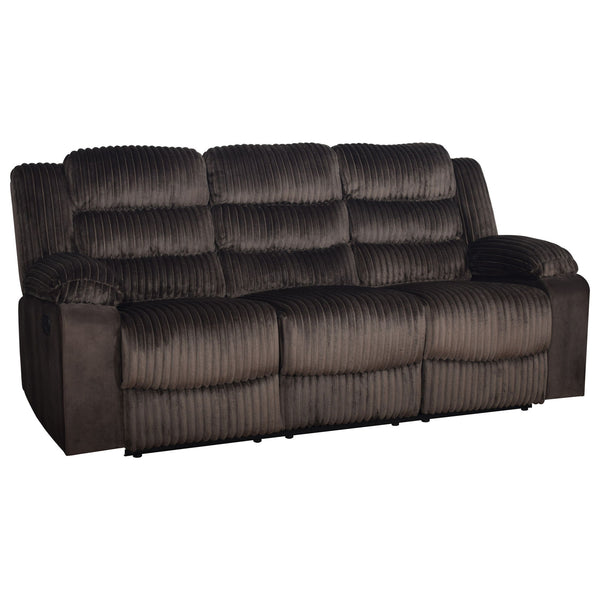 The Willow Dual Reclining Sofa blends quality construction and cozy fabric for the perfect living room upgrade. Built with hardwood and plywood frames and sturdy motion mechanisms for lasting durability. Wrapped in ultra-soft chocolate brown 100% polyeste