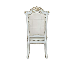  and leaf molding accents to create an old-world charm. The antique p