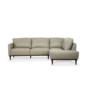 Tampa - Sectional Sofa - Airy Green Leather