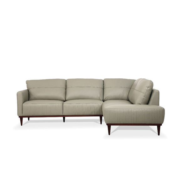 Tampa - Sectional Sofa - Airy Green Leather