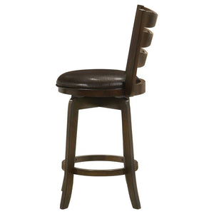 Murphy - Wood Counter Height Swivel Bar Chair - Dark Brown