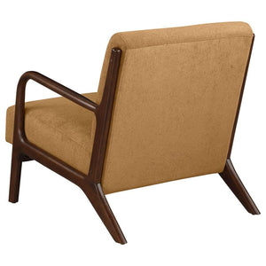 Foster - Upholstered Wood Frame Accent Chair - Honey