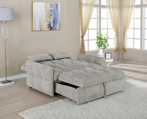 Cotswold - Upholstered Convertible Sleeper Sofa Bed - Light Gray