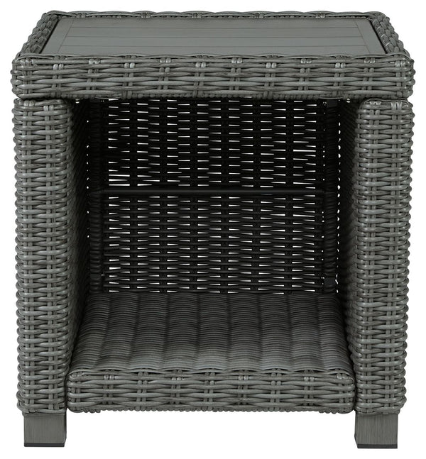 Elite Park - Gray - Square End Table