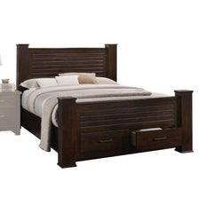 With future perspective, our Panang bedroom collection offers sophisticated style with feature under bed storage. The pieces are nicely matched with mahogany finish. Clean lines and contemporary style provide elegance style that will bring you a warm and 