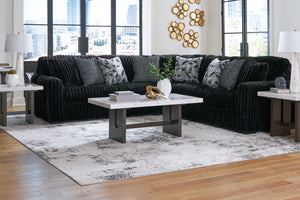 Midnight-Madness - Onyx - 3-Piece Sectional