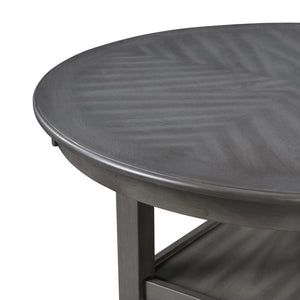 Amy - 5 Piece Counter Dining Set - Gray