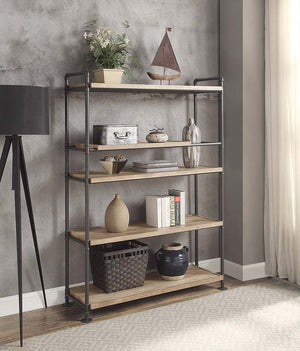 Brantley - Bookshelf - Brown, Light - 65-"H - 4 Tier shelf