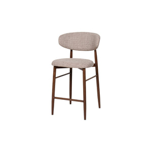 The Royce Counter Chair set offers a stylish and practical seating solution with a distinct mid-century modern flair. Each set includes two counter height chairs featuring a gracefully curved back and sleek, low-profile design that adds a refined touch to