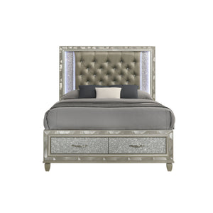  a marvel of quality construction crafted from a blend of solid rubberwood and manufactured woods for unparalleled stability and durability. Its semi-gloss lacquer Platinum Silver finish le