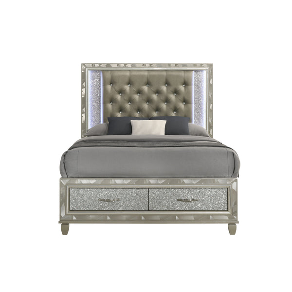  a marvel of quality construction crafted from a blend of solid rubberwood and manufactured woods for unparalleled stability and durability. Its semi-gloss lacquer Platinum Silver finish le
