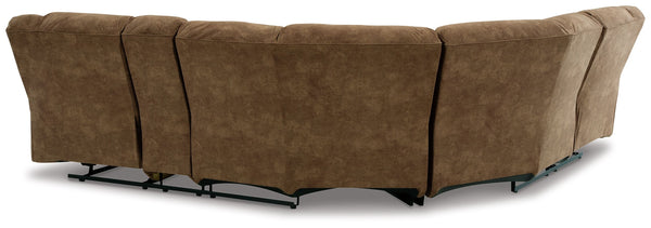 Partymate - Brindle - 3 Pc. - 2-Piece Rec Sectional With Console