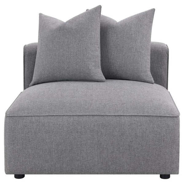 Jennifer - Upholstered Armless Chair - Gray