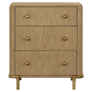 Arini - 4 Piece Eastern King Bedroom Set - Cream And Sand Wash