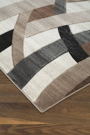 Love an ultra-modern aesthetic? Dress up your room with this area rug. Its plush pileâ€™s carved geometric design in subtle multicolored tones is pure pleasure for the eyes.<br/><br/><b>Product Features</b><ul><li>Made of polypropylene</li><li>Machine wov