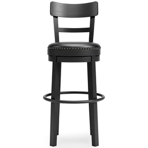 Valebeck - Black - Tall UPH Swivel Barstool