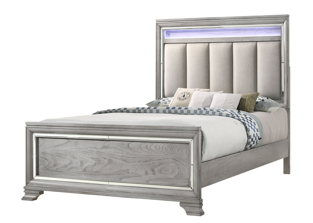 Vail-Uph Queen Bed-Gray<h4><b>Vail - Queen Footboard - Gray</b></h4> <table width="100%"><colgroup><col style="width: 30%"> <col style="width: 70%"> </colgroup> <tbody> <tr> <td>Dimensions</td> <td> 63.00"L x 86.20"D x 68.00"H</td> </tr> <tr> <td>Weight</