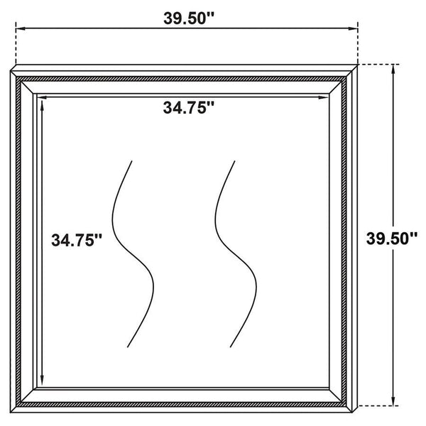 Lucia - Dresser Mirror - White