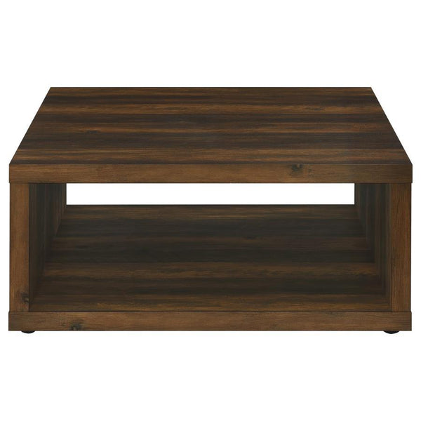 Frisco - Square Engineered Wood Coffee Table - Dark Pine