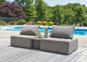 Bree Zee - Brown - 3-Piece Outdoor Sectional
